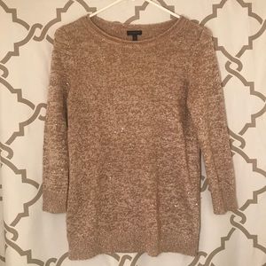 Talbots Gold sweater with sequins